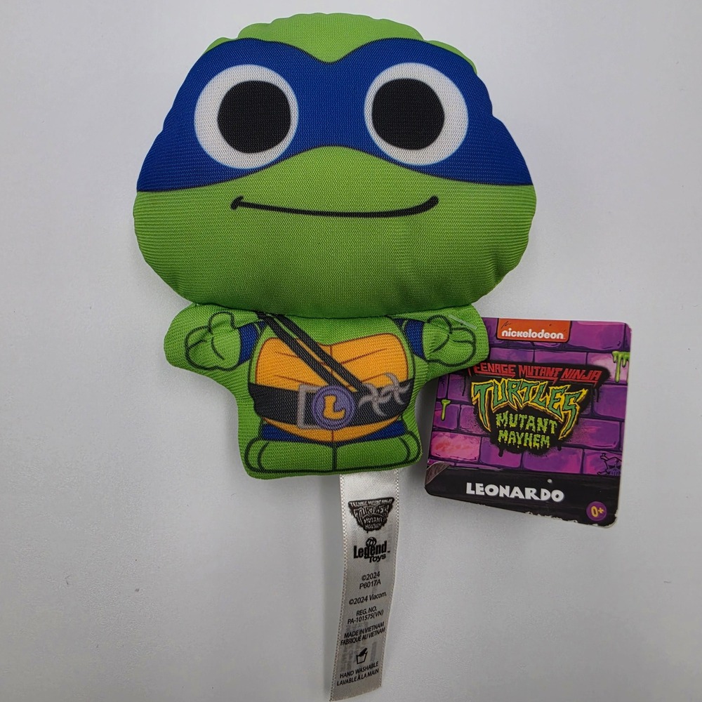 TMNT Mutant Mayhem Leonardo Plush Legend Toys P6017A Blue Mask 2024 NWT